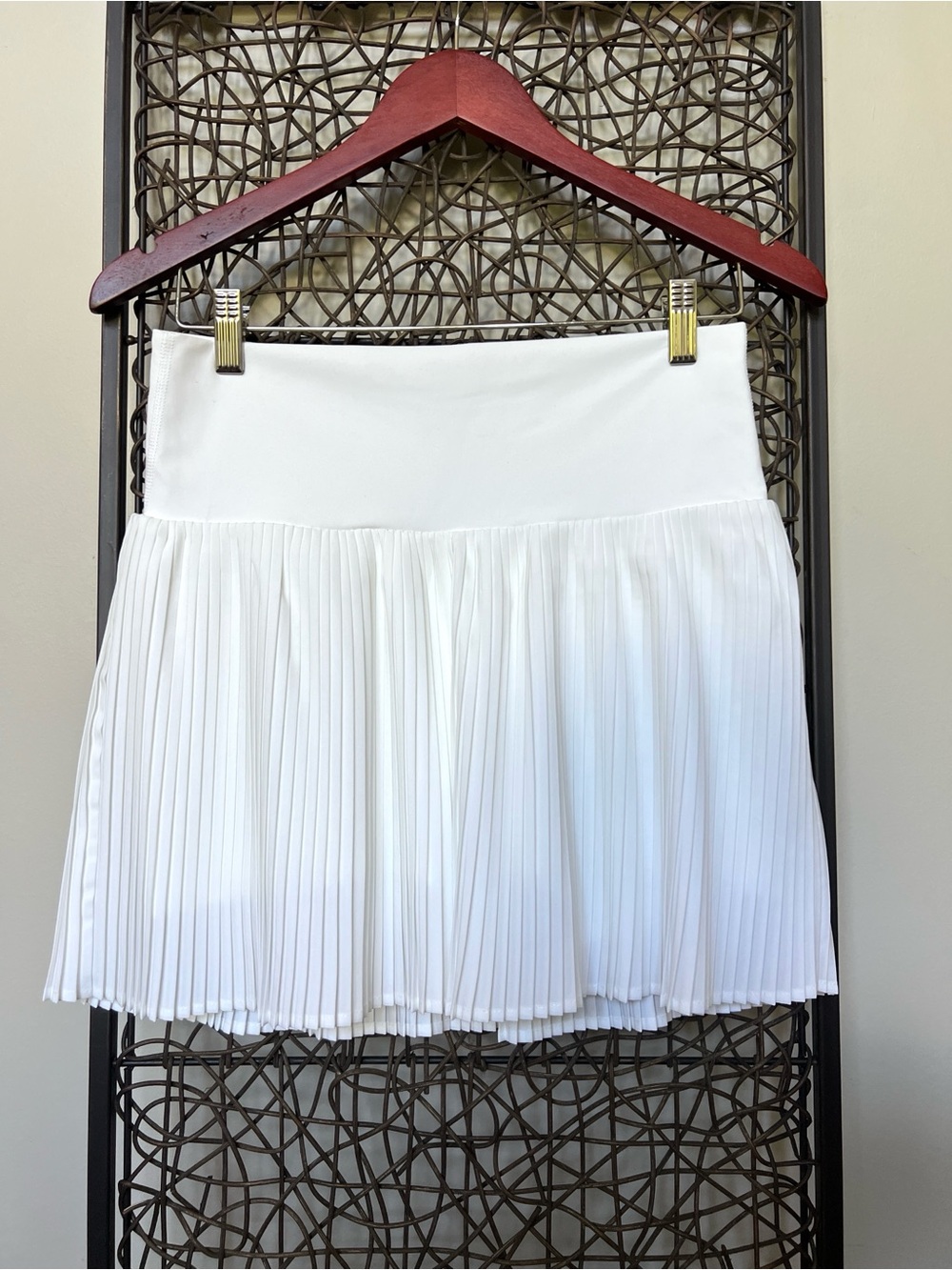Joy Lab Pleated Tennis Skirt White High waist Women’s active skort size M